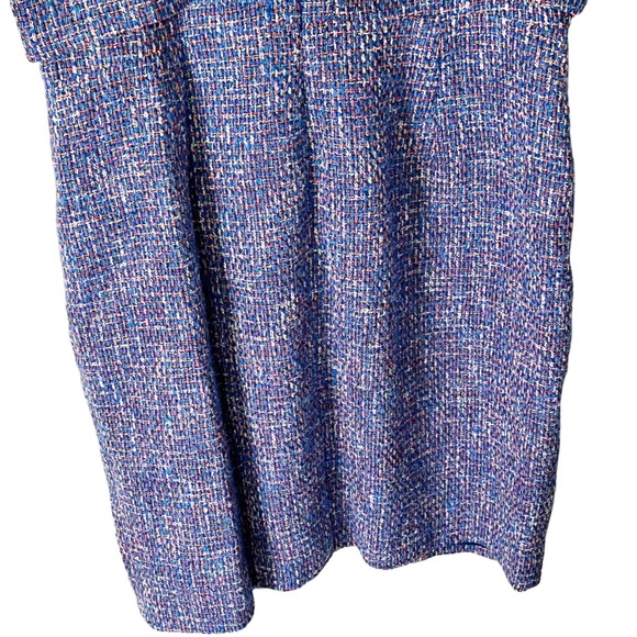 J Crew Tie Neck Tank Dress Blue in Autumn Tweed NWT AR691 Women’s Size 20 - Picture 8 of 13